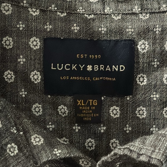 Lucky Brand Charcoal Button-Down Shirt - Picture 2 of 2